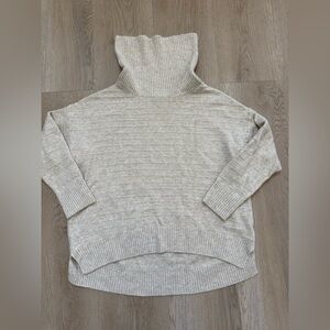 Old Navy Women’s Oversized Cowl Neck Tunic Sweater, Creamy Beige, Sz XL